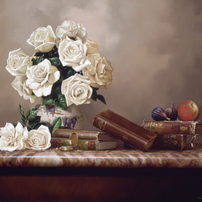 White Roses And Classics 20x24' by Rino Gonzalez