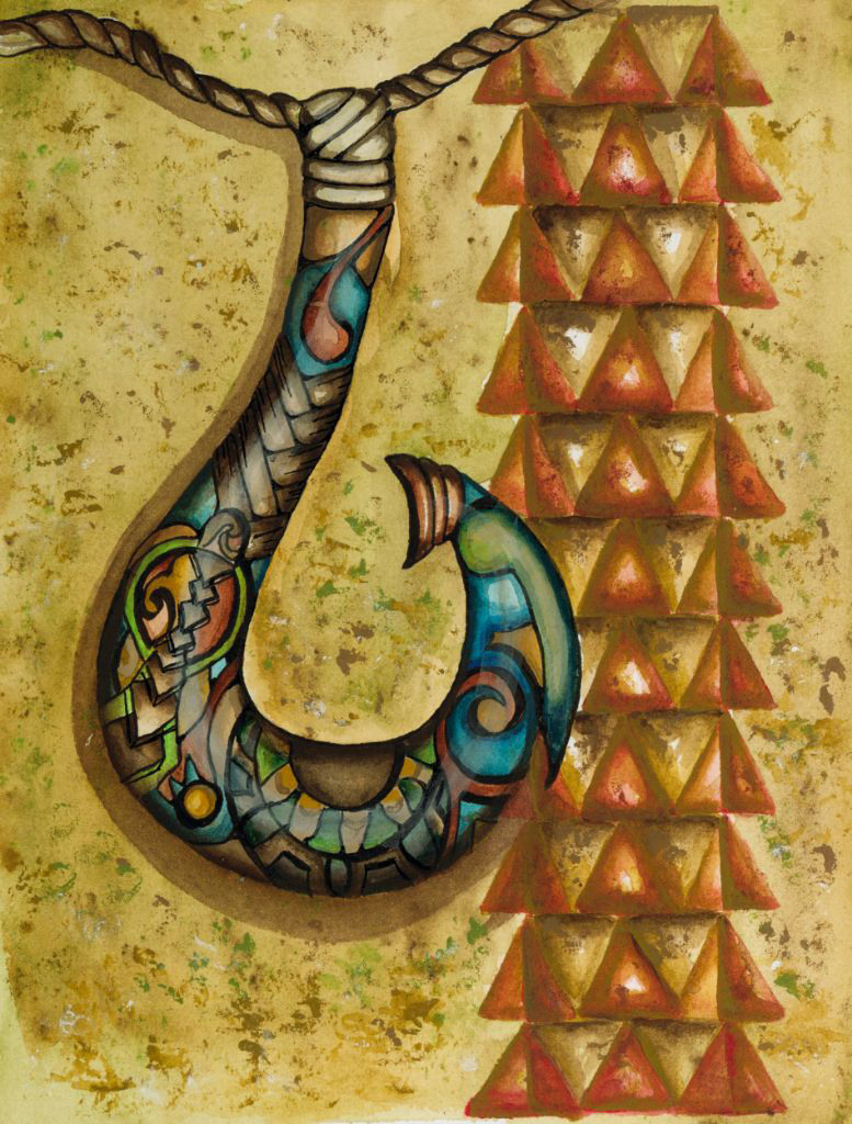 Polynesian Fish Hook by Heather Anders