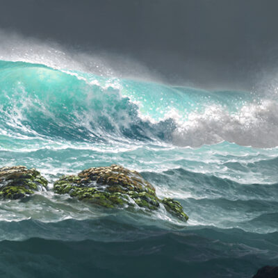 The Passionate Sea 15x60 by Roy Tabora