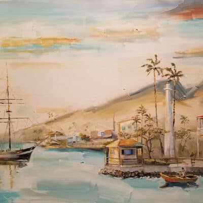 Lahaina Harbor 24"x30" by Chuck Joseph