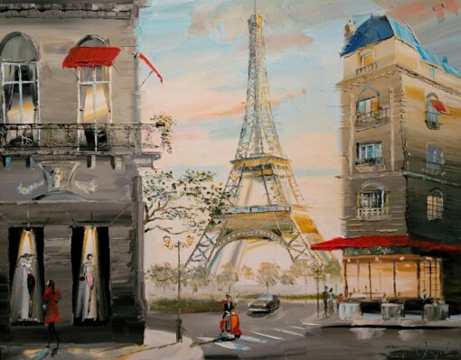 Parisian Views 24x30 by Chuck Joseph