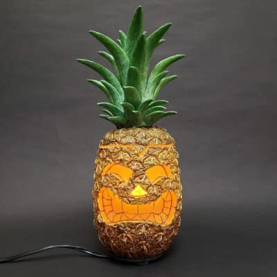 Pineapple Mana Lantern Tiki Leaf Top by Yuri Everson