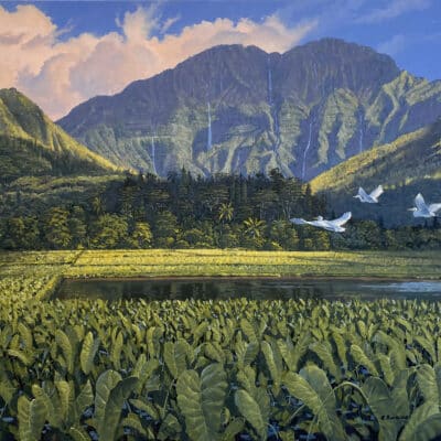 In A Land Called Hanalei 18x24 by Ross Buckland