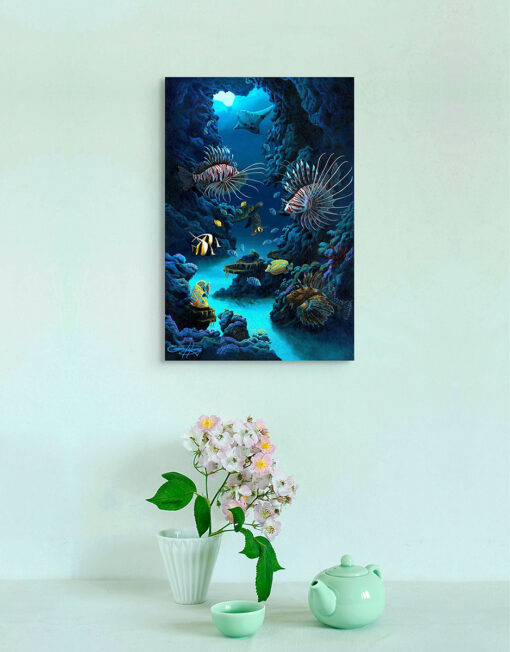 lionfish of hawaii 20x30 (room-mockup) Ernest Young