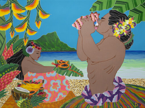 In Praise of Le'Ahi 22x30 by Steve Mei_IMP