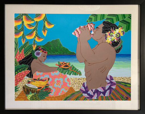 In Praise of Le'Ahi 22x30 framed by Steve Mei_IMP